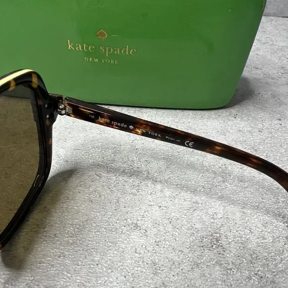 Kate Spade Adamina X43P Sunglasses Tortoise/Brown Square - Picture 6 of 14